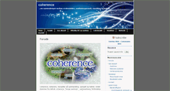 Desktop Screenshot of coherence.no