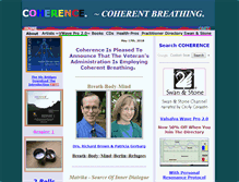 Tablet Screenshot of coherence.com