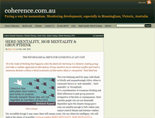 Tablet Screenshot of coherence.com.au